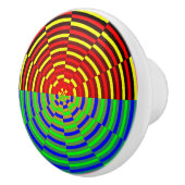 Digitale zon door Kenneth Yoncich Keramische Knop (Rechts)