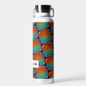 Digitale zon door Kenneth Yoncich Waterfles (Achterkant)