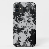Digitale zwart-witcamouflage Case-Mate iPhone case (Achterkant)