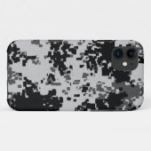 Digitale zwart-witcamouflage Case-Mate iPhone case (Achterkant (horizontaal))