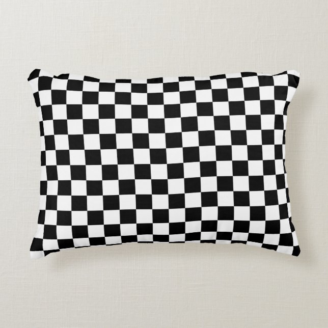 Digitale zwart-witgoedprinter accent kussen (Voorkant)