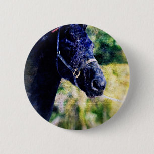Digitale zwart-witkunst ronde button 5,7 cm