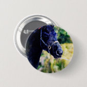 Digitale zwart-witkunst ronde button 5,7 cm (Voorkant /achterkant)