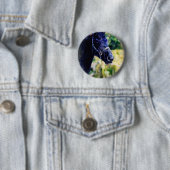 Digitale zwart-witkunst ronde button 5,7 cm (In situ)