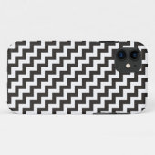 Digitale zwarte en witte diagonaal Case-Mate iPhone case (Achterkant (horizontaal))