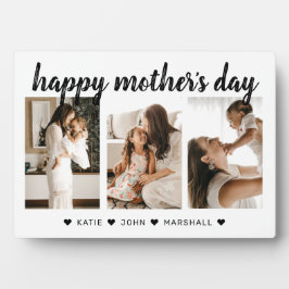 Digitale zwarte kalligrafie 3 Foto Moederdag Gift Fotoplaat