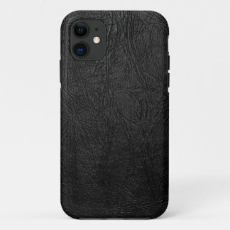 Digitale zwarte leer Case-Mate iPhone case