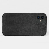 Digitale zwarte leer Case-Mate iPhone case (Achterkant (horizontaal))