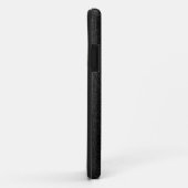 Digitale zwarte leer Case-Mate iPhone case (Achterkant/rechts)