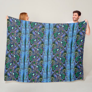 Digitale zwembadwater textuur  Digitaal waterpapie Fleece Deken