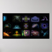 digitalgreenlife fractal collage poster (Voorkant)