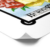 Digitalis Etiket verpakking voor zaaizaad Poster (Hoek)