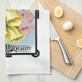 Digitalis Etiket verpakking voor zaaizaad Theedoek (Quarter Fold)