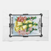 Digitalis Etiket verpakking voor zaaizaad Theedoek (Horizontaal)