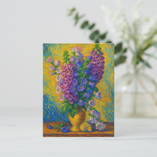 Digitalis Postcard Briefkaart (Staand voorkant)