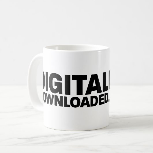 DigitallyDownloaded.net Coffee Mug Koffiemok (Voorkant links)