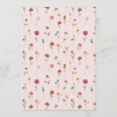 DigitalWildflower Baby shower Mammie of papa Game Kaart (Achterkant)