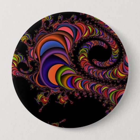 Digitalwurm Ronde Button 4,0 Cm (Voorkant)