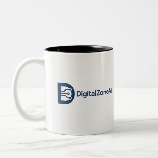 DigitalZoneAI Tweekleurige Koffiemok (Links)