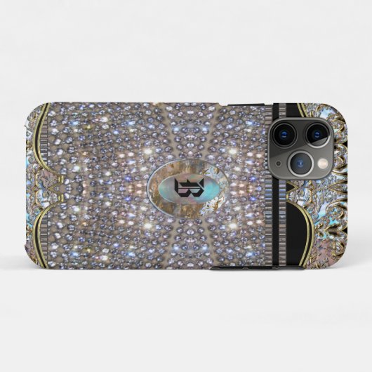 Digloos Elegant Chic Unieke Monogram Case-Mate iPhone Case (Achterkant (horizontaal))