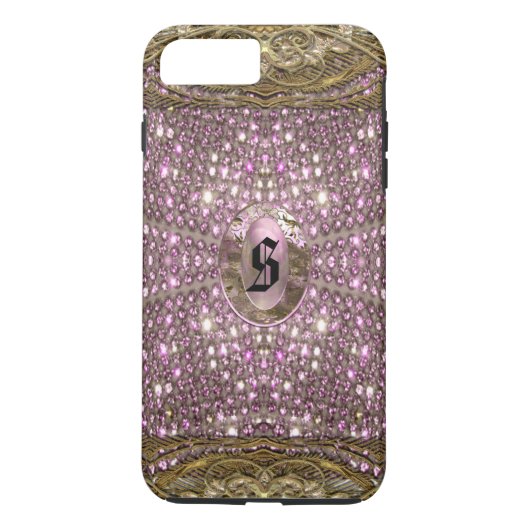 Digloos Pleurthye Elegant VII Monogram Case-Mate iPhone Case (Achterkant)