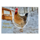 Dignified Chicken Gift Bag Groot Cadeauzakje (Achterkant)