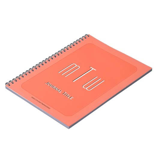 Dignified Monogram - Guava Pink Notitieboek (Linkerzijde)