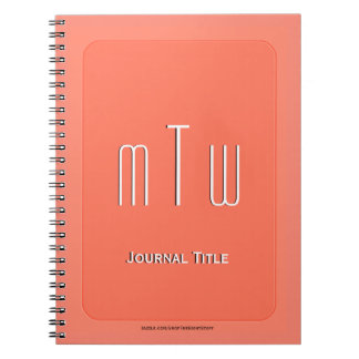 Dignified Monogram - Guava Pink Notitieboek