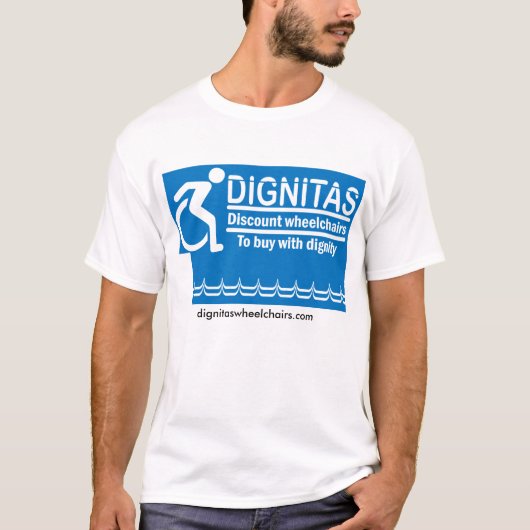 Dignitas Korting op rolstoelen T T-shirt (Voorkant)