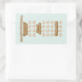 Digraphs, Trigrafen leren Engels Phonics Rechthoekige Sticker (Tas)