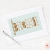 Digraphs, Trigrafen leren Engels Phonics Rechthoekige Sticker (Envelop)