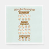 Digraphs, Trigrafen leren Engels Phonics Servet (Voorkant)