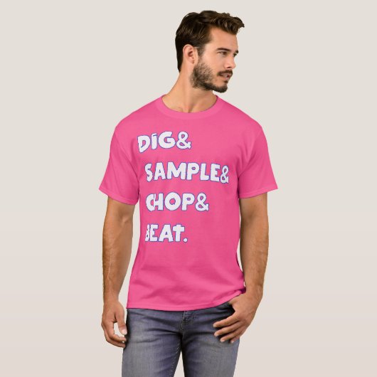 Digsamplechopbeat Shirt MPC Drum Sampler Muziek Lo (Voorkant volledig)