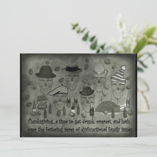 Diiner Dysfunctionele familie Kaart (Staand voorkant)