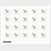 Dijk-sauriër Ronde Sticker (Vel)