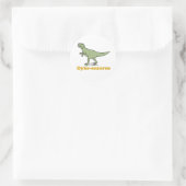 Dijk-sauriër Ronde Sticker (Tas)