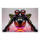 Dijkhoge kattenogen perfect poster (Voorkant)