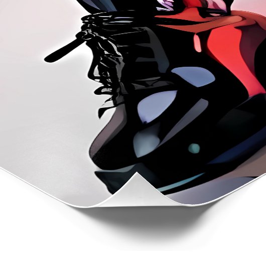 Dijkhoge kattenogen perfect poster (Hoek)