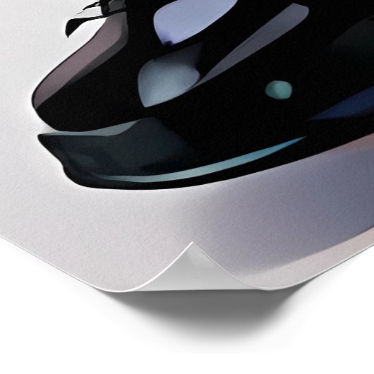 Dijkhoge kattenogen poster (Hoek)