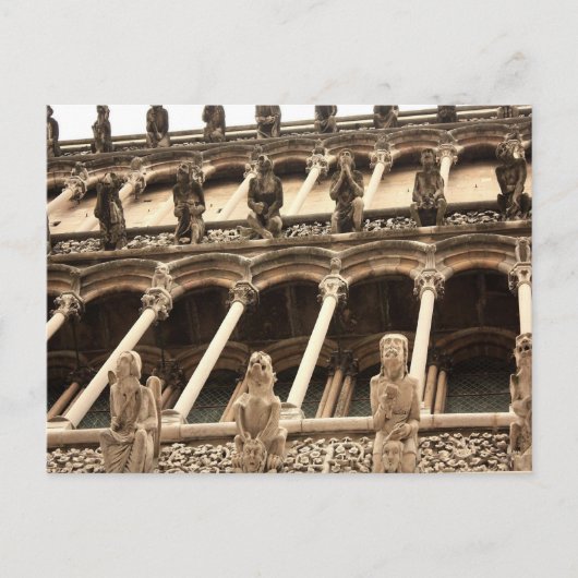 Dijon, Cathedraal fasçade Briefkaart (Voorkant)