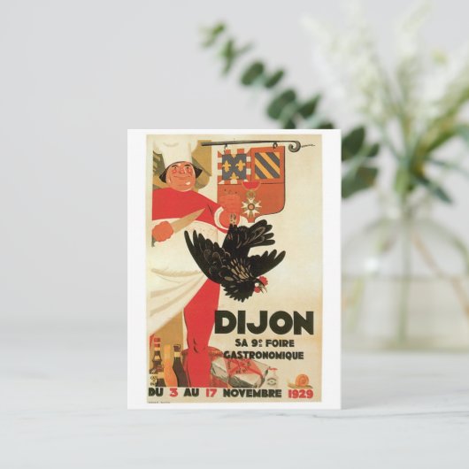 Dijon Chicken  Food and Art Briefkaart (Staand voorkant)