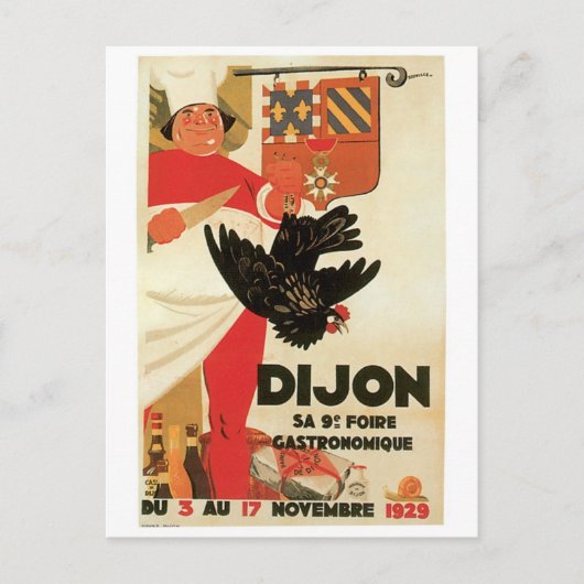 Dijon Chicken Food and Art Briefkaart (Voorkant)
