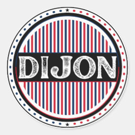 Dijon City Pride Embleem – Franse identiteit Ronde Sticker