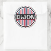 Dijon City Pride Embleem – Franse identiteit Ronde Sticker (Tas)