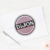 Dijon City Pride Emblem – French Identity Ronde Sticker (Envelop)