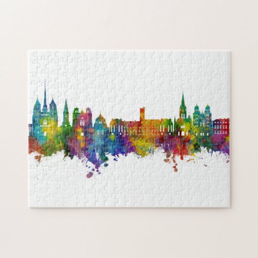 Dijon France Skyline Legpuzzel (Horizontaal)