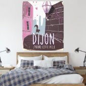 Dijon France vintage poster Canvas Afdruk (Insitu (Slaapkamer))