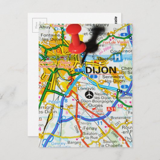 Dijon, Frankrijk Briefkaart (Voorkant / Achterkant)