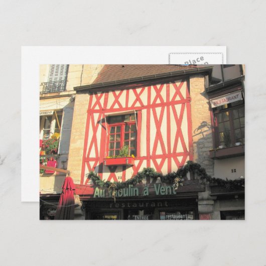 Dijon, halftijdse winkel briefkaart (Voorkant / Achterkant)