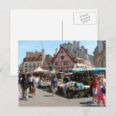 Dijon, marktdag briefkaart (Voorkant / Achterkant)